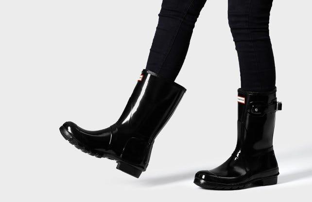 hunter boots without buckle
